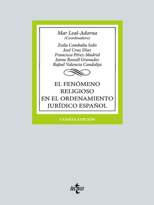 cover image of El fenómeno religioso en el ordenamiento jurídico español